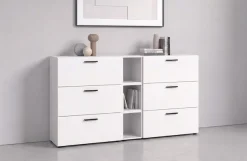 Home affaire Schrank-Set »ENESTE, 9-teilig, in verschiedenen Farben, individuell kombinierbar« verschiedenste Kombinationmöglichkeiten, stehend oder hängend, 3 Stk. tlg.