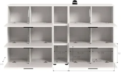 Home affaire Schrank-Set »ENESTE, 9-teilig, in verschiedenen Farben, individuell kombinierbar« verschiedenste Kombinationmöglichkeiten, stehend oder hängend, 3 Stk. tlg.