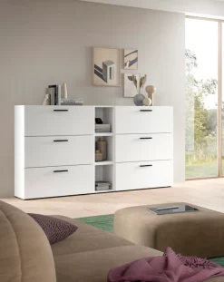 Home affaire Schrank-Set »ENESTE, 9-teilig, in verschiedenen Farben, individuell kombinierbar« verschiedenste Kombinationmöglichkeiten, stehend oder hängend, 3 Stk. tlg.