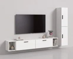 Home affaire Schrank-Set »ENESTE, 6-teilig, in verschiedenen Farben, individuell kombinierbar« verschiedenste Kombinationmöglichkeiten, stehend oder hängend, 2 Stk. tlg.