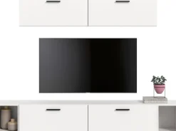Home affaire Schrank-Set »ENESTE, 6-teilig, in verschiedenen Farben, individuell kombinierbar« verschiedenste Kombinationmöglichkeiten, stehend oder hängend, 2 Stk. tlg.