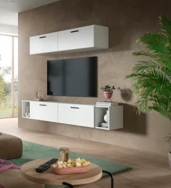 Home affaire Schrank-Set »ENESTE, 6-teilig, in verschiedenen Farben, individuell kombinierbar« verschiedenste Kombinationmöglichkeiten, stehend oder hängend, 2 Stk. tlg.