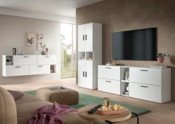 Home affaire Schrank-Set »ENESTE, 6-teilig, in verschiedenen Farben, individuell kombinierbar« verschiedenste Kombinationmöglichkeiten, stehend oder hängend, 2 Stk. tlg.