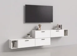 Home affaire Schrank-Set »ENESTE, 6-teilig, in verschiedenen Farben, individuell kombinierbar« verschiedenste Kombinationmöglichkeiten, stehend oder hängend, 2 Stk. tlg.