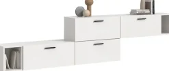 Home affaire Schrank-Set »ENESTE, 6-teilig, in verschiedenen Farben, individuell kombinierbar« verschiedenste Kombinationmöglichkeiten, stehend oder hängend, 2 Stk. tlg.