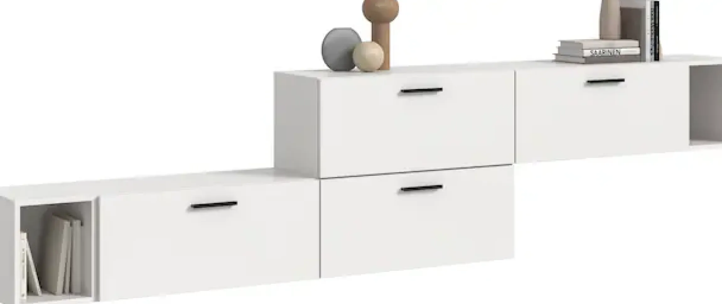 Home affaire Schrank-Set »ENESTE, 6-teilig, in verschiedenen Farben, individuell kombinierbar« verschiedenste Kombinationmöglichkeiten, stehend oder hängend, 2 Stk. tlg.