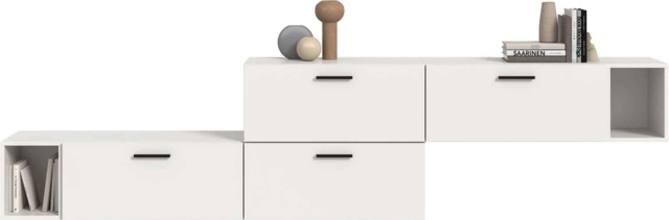 Home affaire Schrank-Set »ENESTE, 6-teilig, in verschiedenen Farben, individuell kombinierbar« verschiedenste Kombinationmöglichkeiten, stehend oder hängend, 2 Stk. tlg.