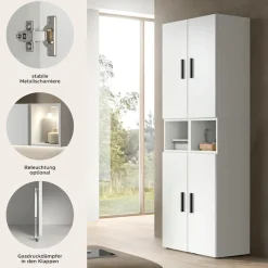 Home affaire Schrank-Set »ENESTE, 6-teilig, in verschiedenen Farben, individuell kombinierbar« verschiedenste Kombinationmöglichkeiten, stehend oder hängend, 2 Stk. tlg.