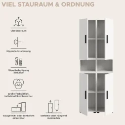 Home affaire Schrank-Set »ENESTE, 6-teilig, in verschiedenen Farben, individuell kombinierbar« verschiedenste Kombinationmöglichkeiten, stehend oder hängend, 2 Stk. tlg.