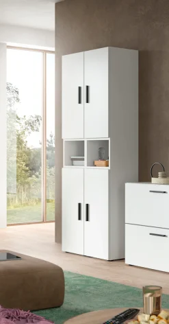 Home affaire Schrank-Set »ENESTE, 6-teilig, in verschiedenen Farben, individuell kombinierbar« verschiedenste Kombinationmöglichkeiten, stehend oder hängend, 2 Stk. tlg.