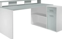 Home affaire Schreibtisch »Chester« 2 Stk. tlg. Gamingtisch mit Lowboard - Arbeitstisch Maße (B/T/H) 160/115/92 cm