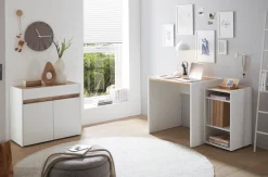 Home affaire Schreibtisch »CiTY/GiRON« moderner Computertisch, wohnliches Home Office, Breite 80 oder 143 cm