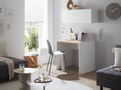 Home affaire Schreibtisch »CiTY/GiRON« moderner Computertisch, wohnliches Home Office, Breite 80 oder 143 cm