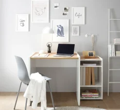 Home affaire Schreibtisch »CiTY/GiRON« moderner Computertisch, wohnliches Home Office, Breite 80 oder 143 cm