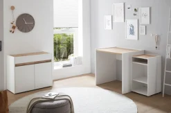 Home affaire Schreibtisch »CiTY/GiRON« moderner Computertisch, wohnliches Home Office, Breite 80 oder 143 cm