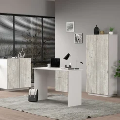 Home affaire Schreibtisch »Coro, kleiner Computertisch, Bürotisch« mit 1 Tür & 1 Schublade, Breite 110 cm, Made in Italy