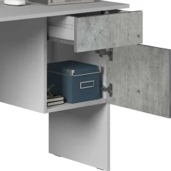 Home affaire Schreibtisch »Coro, kleiner Computertisch, Bürotisch« mit 1 Tür & 1 Schublade, Breite 110 cm, Made in Italy
