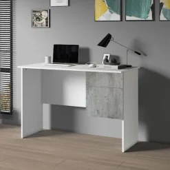 Home affaire Schreibtisch »Coro, kleiner Computertisch, Bürotisch« mit 1 Tür & 1 Schublade, Breite 110 cm, Made in Italy