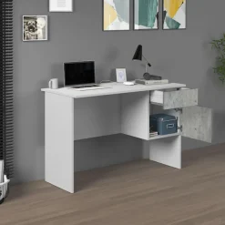 Home affaire Schreibtisch »Coro, kleiner Computertisch, Bürotisch« mit 1 Tür & 1 Schublade, Breite 110 cm, Made in Italy