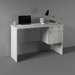 Home affaire Schreibtisch »Coro, kleiner Computertisch, Bürotisch« mit 1 Tür & 1 Schublade, Breite 110 cm, Made in Italy