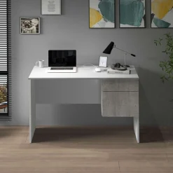 Home affaire Schreibtisch »Coro, kleiner Computertisch, Bürotisch« mit 1 Tür & 1 Schublade, Breite 110 cm, Made in Italy