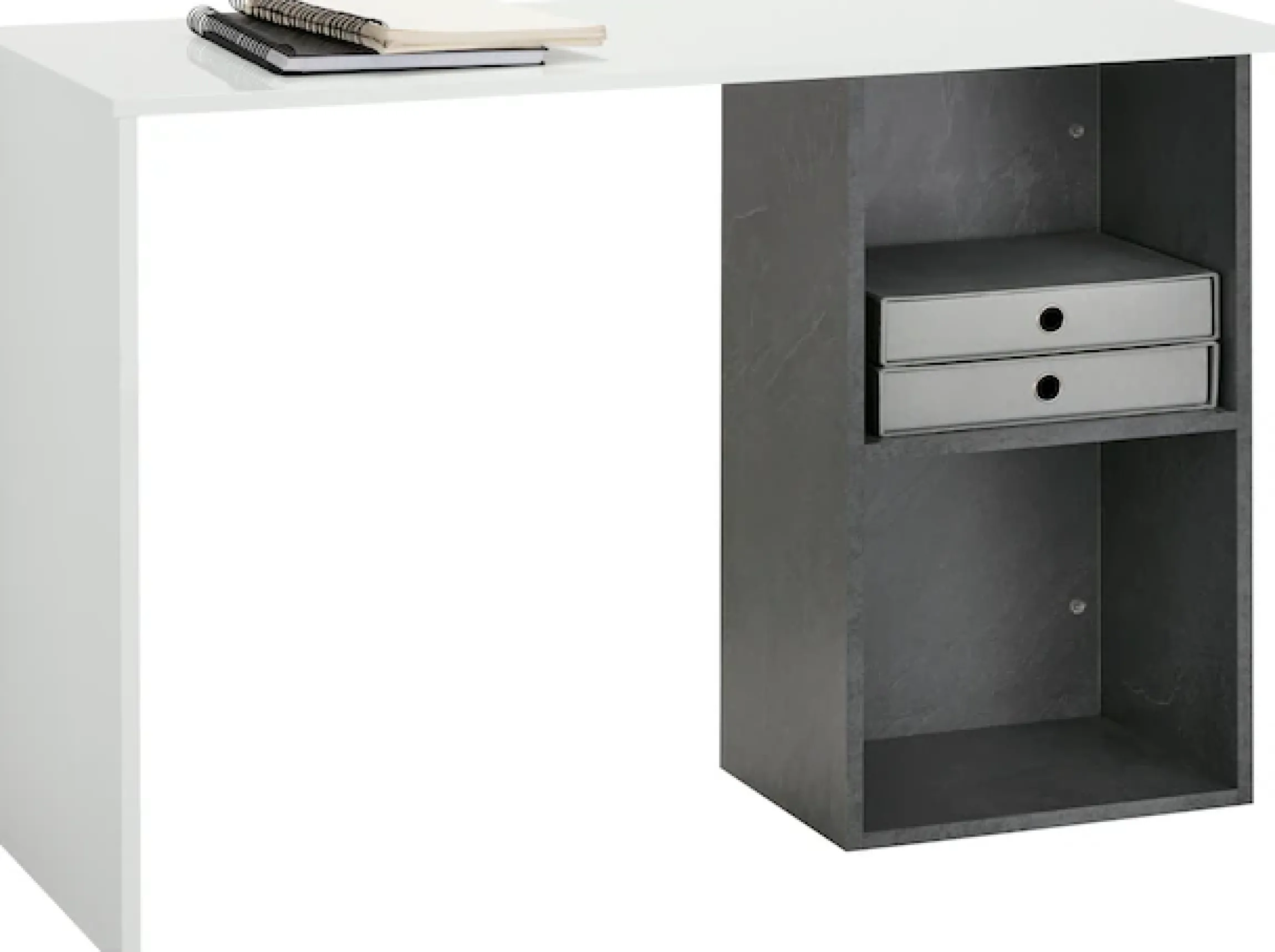 Home affaire Schreibtisch »Conti« Computertisch, modernes zweifarbiges Design, Breite 110 cm