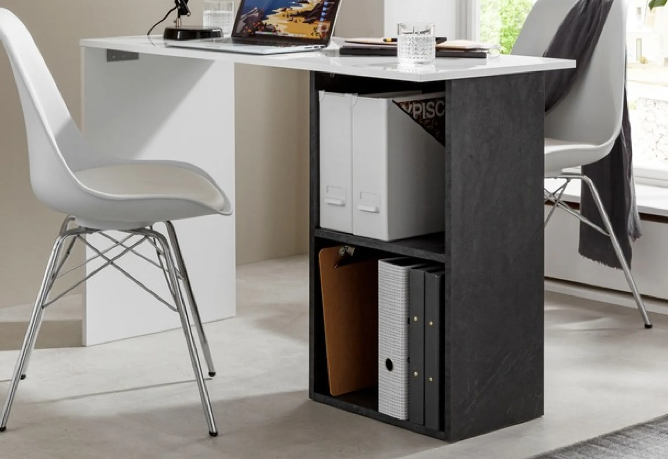 Home affaire Schreibtisch »Conti« Computertisch, modernes zweifarbiges Design, Breite 110 cm