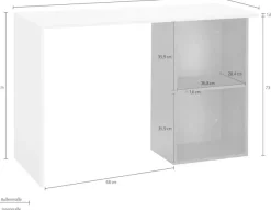 Home affaire Schreibtisch »Conti« Computertisch, modernes zweifarbiges Design, Breite 110 cm