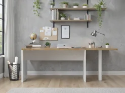Home affaire Schreibtisch »Easy, Computertisch – 38 mm Platte, perfekt fürs Büro & Homeoffice« Breite 138 cm, in 2 Größen, optional erweiterbar