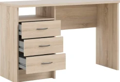 Home affaire Schreibtisch »Function Plus, Arbeitstisch, Bürotisch« Computertisch mit 3 Schubladen, Breite 120 cm, Tiefe 48 cm
