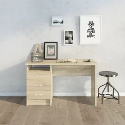 Home affaire Schreibtisch »Function Plus, Arbeitstisch, Bürotisch« Computertisch mit 3 Schubladen, Breite 120 cm, Tiefe 48 cm