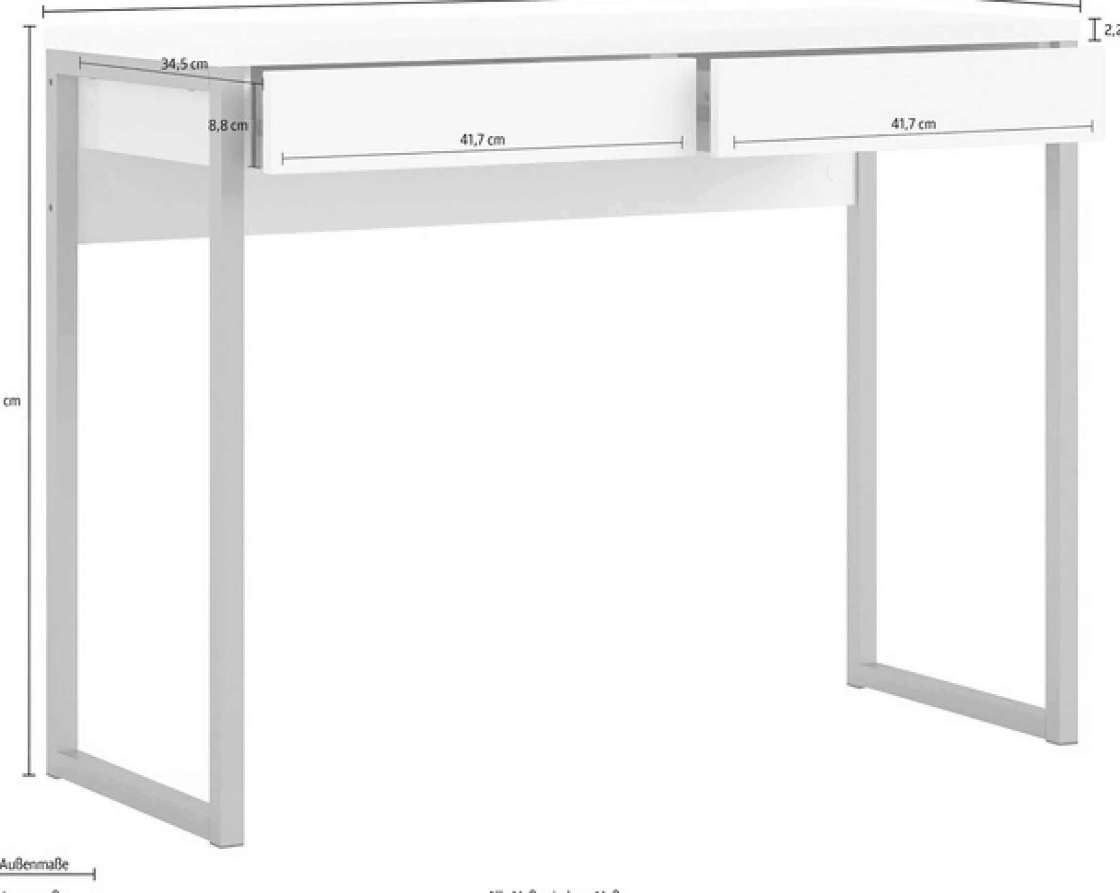 Home affaire Schreibtisch »Function Plus« mit vielen Stauraummöglichkeiten, zeitloses Design