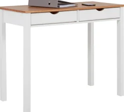 Home affaire Schreibtisch »Gava« massives Kiefernholz, für das home office, Breite 100/120/140 cm