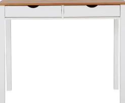 Home affaire Schreibtisch »Gava« massives Kiefernholz, für das home office, Breite 100/120/140 cm