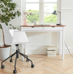 Home affaire Schreibtisch »Gava« massives Kiefernholz, für das home office, Breite 100/120/140 cm