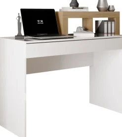 Home affaire Schreibtisch »Hamburg, Breite 138 cm, Tiefe 50 cm, mit Schubkasten u. Aufsatz/Regal« Computertisch, Arbeitstisch, Schminktisch, Arbeitsplatz, 4 Fächer