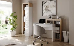 Home affaire Schreibtisch »Hamburg, Breite 138 cm, Tiefe 50 cm, mit Schubkasten u. Aufsatz/Regal« Computertisch, Arbeitstisch, Schminktisch, Arbeitsplatz, 4 Fächer