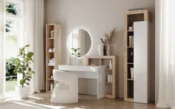 Home affaire Schreibtisch »Hamburg, Breite 138 cm, Tiefe 50 cm, mit Schubkasten u. Aufsatz/Regal« Computertisch, Arbeitstisch, Schminktisch, Arbeitsplatz, 4 Fächer