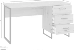 Home affaire Schreibtisch »Sardinia« im Industrial Look, Home Office