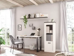 Home affaire Schreibtisch »SHERWOOD« Computertisch im Industrie-Design, Breite 125 cm