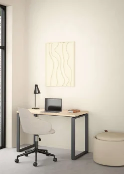 Home affaire Schreibtisch »Sign Arbeitstisch, Sekretär, Bürotisch,« Cleanes Design, Metallbeine, Breite 120 oder 150 cm