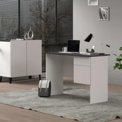 Home affaire Schreibtisch »Sunrise, kleiner Computertisch, Bürotisch« mit 1 Tür & 1 Schublade, Tischplatte Breite 110 cm, Made in Italy