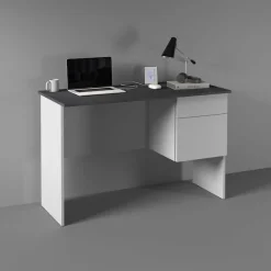 Home affaire Schreibtisch »Sunrise, kleiner Computertisch, Bürotisch« mit 1 Tür & 1 Schublade, Tischplatte Breite 110 cm, Made in Italy