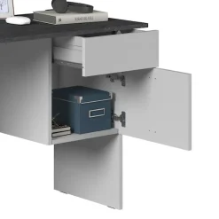Home affaire Schreibtisch »Sunrise, kleiner Computertisch, Bürotisch« mit 1 Tür & 1 Schublade, Tischplatte Breite 110 cm, Made in Italy