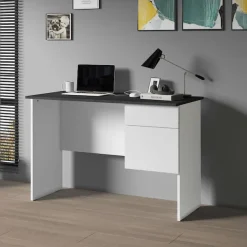 Home affaire Schreibtisch »Sunrise, kleiner Computertisch, Bürotisch« mit 1 Tür & 1 Schublade, Tischplatte Breite 110 cm, Made in Italy