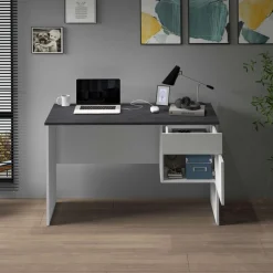 Home affaire Schreibtisch »Sunrise, kleiner Computertisch, Bürotisch« mit 1 Tür & 1 Schublade, Tischplatte Breite 110 cm, Made in Italy