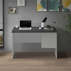 Home affaire Schreibtisch »Sunrise, kleiner Computertisch, Bürotisch« mit 1 Tür & 1 Schublade, Tischplatte Breite 110 cm, Made in Italy