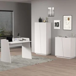 Home affaire Schreibtisch »Vega, Schreibtisch, kleiner Computertisch, Bürotisch für Büro« 1 Stk. tlg. mit 2 Diagonalseit, Arbeitsplatte Breite 100 cm