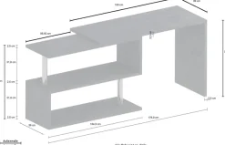 Home affaire Schreibtisch »Volta, Made in Italy« multifunktional - als Computertisch, Eckschreibtisch oder Sideboard