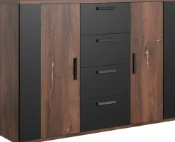 Home affaire Schubkastenkommode »Sigma, Breite 132 cm, moderne Schubladenkommode , Made in Europe« Kommode viel Stauraum, Einlegeböden verstellbar, Anrichte